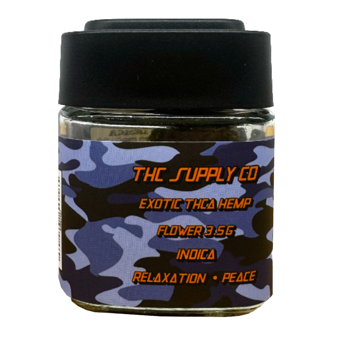 THCSC Exotic THCA Hemp Flower 8th / Indica / Purple Tesla